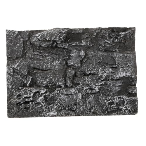 FUTUREORYY Reptilienkastenkulisse Zubehör für Eidechsentanks Aquariendekor Hintergründe Reptilienrinde Hintergrund Zubehör für Reptilientanks Reptilienhintergrund für Terrarium Pu Dark Grey von FUTUREORYY
