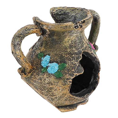 FUTUREORYY Resin Vase Dekoration für Aquarien Kunstharz Versteck für Fische Landschaftsornament für Süß und Aquarien Stilvolle Aquarienausstattung FUTUREORYY Resin Vase Dekoration für Aquarien Kunstharz Versteck für Fische Landschaftsornament für Süß und Aquarien Stilvolle Aquarienausstattung von FUTUREORYY