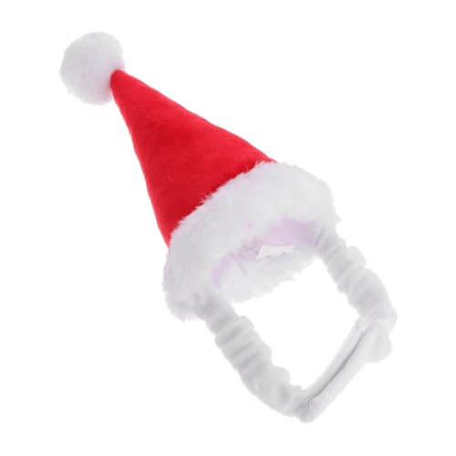 FUTUREORYY Rotes Weihnachts Haustiermütze Plüsch mit Elastischem für Kleine Hunde Katzen Hamster Party Kostüm Zubehör Bequem und Fest Sitzend FUTUREORYY Rotes Weihnachts Haustiermütze Plüsch mit Elastischem für Kleine Hunde Katzen Hamster Party Kostüm Zubehör Bequem und Fest Sitzend von FUTUREORYY