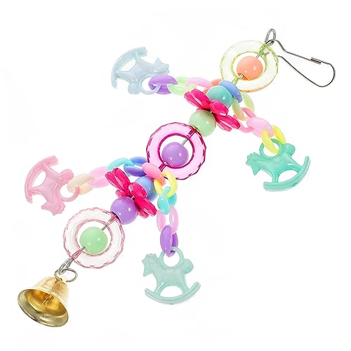 FUTUREORYY Parrot Toy Für Vögel Rotierendes Spielzeug Mit Beweglichem Haken Kauspielzeug Für Wellensittiche Und Papageien Sicheres Und Farbenfrohes Zubehör Für Vogelkäfige von FUTUREORYY