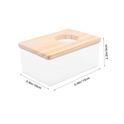 FUTUREORYY Sandbad Box für Kleine Haustiere Sandbad mit Holzdeckel Multifunktional als Toilette Transparent Sicher mit Glatten Kanten für Hamster Mäuse Rennmäuse Geeignet FUTUREORYY Sandbad Box für Kleine Haustiere Sandbad mit Holzdeckel Multifunktional als Toilette Transparent Sicher mit Glatten Kanten für Hamster Mäuse Rennmäuse Geeignet von FUTUREORYY