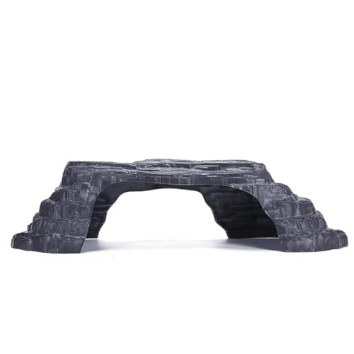 FUTUREORYY Schildkrötenversteck Große Resinbrücke mit Rampe Langlebig Kletterplattform für Terrarium Aquarium Dekoration Geeignet für Schildkröten Leopardgecko Bartagamen von FUTUREORYY