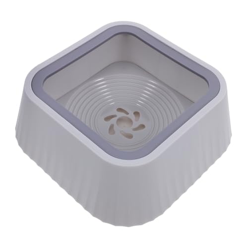 FUTUREORYY Schwimmender Napf Für Haustiere Hund Wassernapf Kätzchenschalen Filter Für Katzenbrunnen Langsamer Wasserspender Für Katzen Non -Slip -hundebrielschale Schüssel Nein Dark Grey Abs von FUTUREORYY