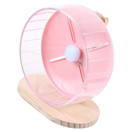 FUTUREORYY Silent Hamster Wheel mit Stabilem Holzständer Geräuscharm Kleines Laufrad für Hamster Ratten Chinchillas und Kleintiere Trainingsspielzeug gegen Langeweile FUTUREORYY Silent Hamster Wheel mit Stabilem Holzständer Geräuscharm Kleines Laufrad für Hamster Ratten Chinchillas und Kleintiere Trainingsspielzeug gegen Langeweile von FUTUREORYY