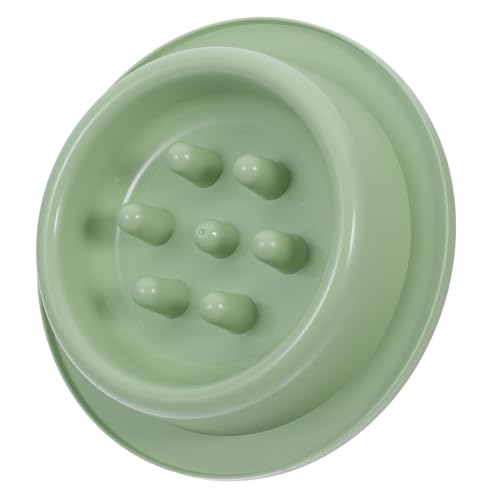 FUTUREORYY Slow-Food-Schüssel für Haustiere Hunde Welpe Verlangsamen Sie die Essschüssel Hündchenschüsseln langsamer Zubringer Slow-Eating-Schüssel Slow Feeder für Katzen Pet Feeder Abs Green von FUTUREORYY