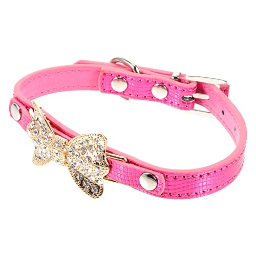 FUTUREORYY Strassbugkette für Hunde Welpe Mittel Hundezubehör klein UV Netter Haustierkragen Einstellbarer Hundehalsband Hundehalsbänder für Mädchen Kunstkragen mit Strasssteinen Pu Rosig FUTUREORYY Strassbugkette für Hunde Welpe Mittel Hundezubehör klein UV Netter Haustierkragen Einstellbarer Hundehalsband Hundehalsbänder für Mädchen Kunstkragen mit Strasssteinen Pu Rosig von FUTUREORYY