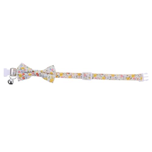 FUTUREORYY Süßes Katzenhalsband mit Glocke Verstellbar für Kätzchen und Kleine Dekoratives Design mit Niedlichem Blumenmuster für Partys und Feiertage FUTUREORYY Süßes Katzenhalsband mit Glocke Verstellbar für Kätzchen und Kleine Dekoratives Design mit Niedlichem Blumenmuster für Partys und Feiertage von FUTUREORYY