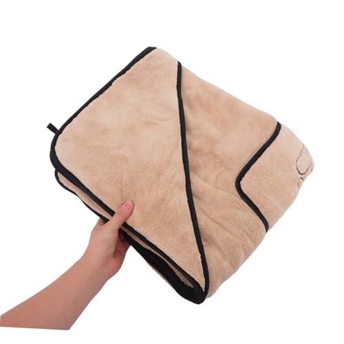 FUTUREORYY Wasseraufnehmende Haustierdecke Für Hunde Weiche Fleece Decke Schnell Trocknendes Hundehandtuch Mit Taschen Für Hand Badezubehör Für Große Mittelgroße Und Kleine Hunde von FUTUREORYY