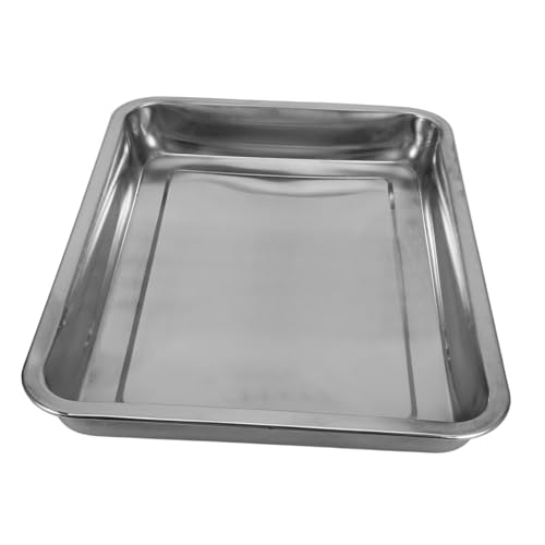 FUTUREORYY Taubenpapageienbadewanne Vogelfütterer Duschköpfe Vogelbäder vögel badewanne Teich Vogel badewanne Vogelbad Vogelduschbecken Vogelkäfigbadewanne Rostfreier Stahl Silver von FUTUREORYY