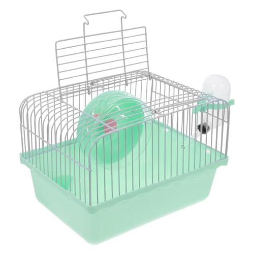 FUTUREORYY Tragbarer Hamsterkäfig mit Handgriff und Wasserflaschenhalter Geräumiger Kleintier Tragekäfig für Hamster Chinchillas und Kaninchen Vielseitige Transportbox für Kleine Tiere von FUTUREORYY