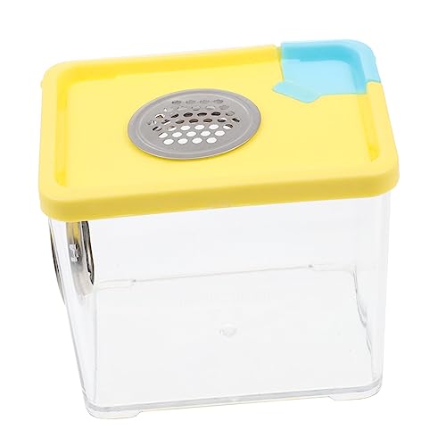 FUTUREORYY Transparente Reptilienzuchtbox mit Belüftungslöchern Leichte Kompakte Aufbewahrungsbox für Spinnen Kleine Schildkröten Eidechsen und Frösche Praktische Terrarium Zufällige Farbe von FUTUREORYY