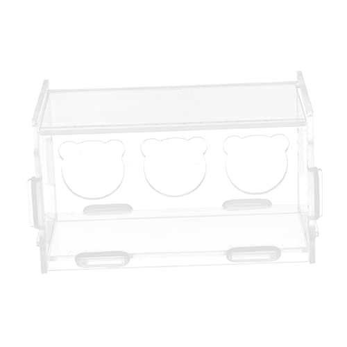 FUTUREORYY Transparente Rutin Hühnerfutterbox Fütterungsbox Für Haustiere Für Hamster Und Andere Kleintiere Einfache Reinigung Große Kapazität Vielseitige Anwendung von FUTUREORYY