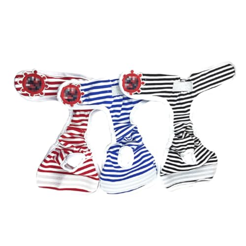 FUTUREORYY Verstellbare Hundehose mit Streifenmuster Atmungsaktive Komfortable Periodenhose für Weibliche Hunde Schützende Sanitär physiologische Pants Blauton von FUTUREORYY