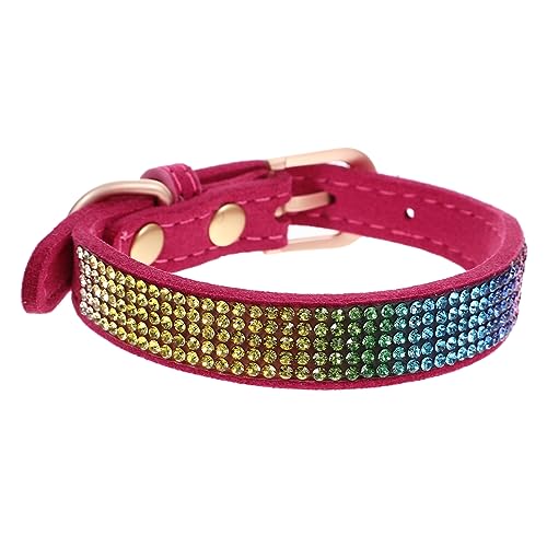 FUTUREORYY Verstellbares Glitzerhalsband für Funkelndes Rhinestone für Kleine Haustiere mit Glöckchen für Süße und Stilvolle Anlässe Sicheres und Langlebiges Design von FUTUREORYY