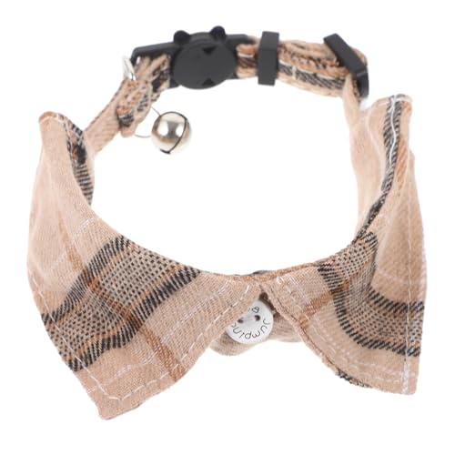 FUTUREORYY Verstellbares Kariertes Katzenhalsband mit Sicherheitsverschluss Dekoratives Haustierhalsband aus Einstellbar und Bequem Modisches Accessoire für Kätzchen und Kleine Katzen von FUTUREORYY