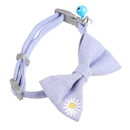 FUTUREORYY Verstellbares Katzenhalsband mit Gestickter Schleife und Glocke Hochwertiges Langlebiges Material Komfortabel und Sicher für Katzen und Kätzchen Einstellbar Blau Modisches FUTUREORYY Verstellbares Katzenhalsband mit Gestickter Schleife und Glocke Hochwertiges Langlebiges Material Komfortabel und Sicher für Katzen und Kätzchen Einstellbar Blau Modisches von FUTUREORYY