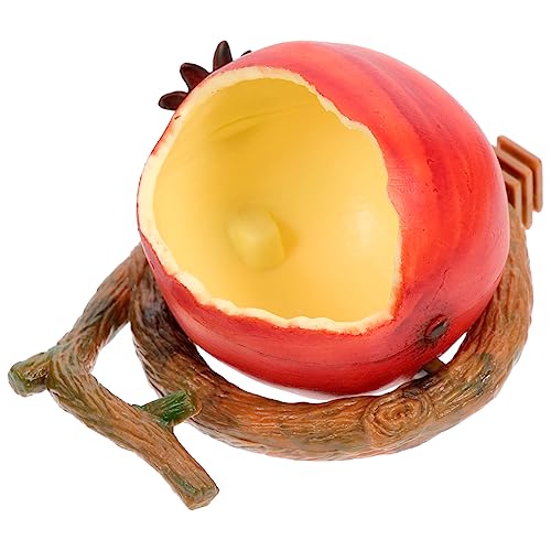 FUTUREORYY Vogelfutterspender im Granatapfel Design Praktische Futterbox für Wellensittiche Nymphensittiche und Papageien Sicheres Kunststoffmaterial und Waschbar für Tägliche Fütterung im FUTUREORYY Vogelfutterspender im Granatapfel Design Praktische Futterbox für Wellensittiche Nymphensittiche und Papageien Sicheres Kunststoffmaterial und Waschbar für Tägliche Fütterung im von FUTUREORYY