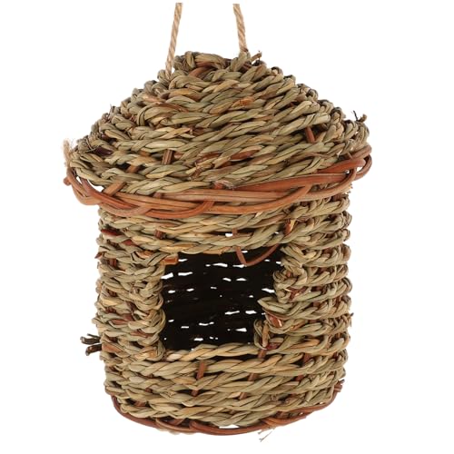 FUTUREORYY Vogelhausdekoration Gewebte weben Zucht Vogelhäuser im Freien Taube für Vogelkäfig Dekoration Garten-Dekoration mit Vogelhaus Vogelnester zum Basteln Dekoratives Nestdekor Gras FUTUREORYY Vogelhausdekoration Gewebte weben Zucht Vogelhäuser im Freien Taube für Vogelkäfig Dekoration Garten-Dekoration mit Vogelhaus Vogelnester zum Basteln Dekoratives Nestdekor Gras von FUTUREORYY