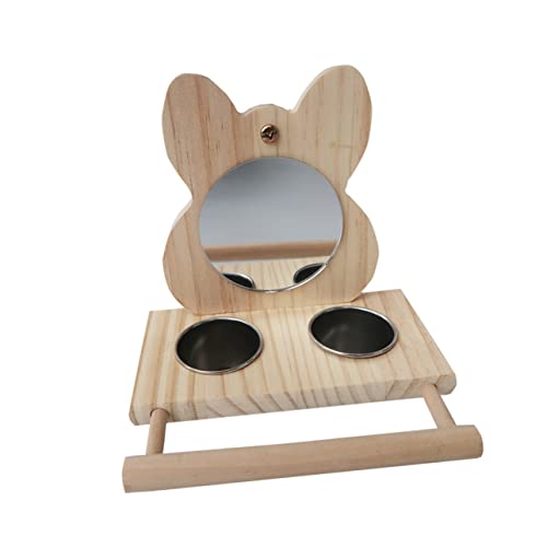 FUTUREORYY Vogelnapf mit Holzhalterung Futternapf für Papageien und Kleine zu Installieren zu Reinigen Dekoratives Design für Käfige für Tierhaltung FUTUREORYY Vogelnapf mit Holzhalterung Futternapf für Papageien und Kleine zu Installieren zu Reinigen Dekoratives Design für Käfige für Tierhaltung von FUTUREORYY