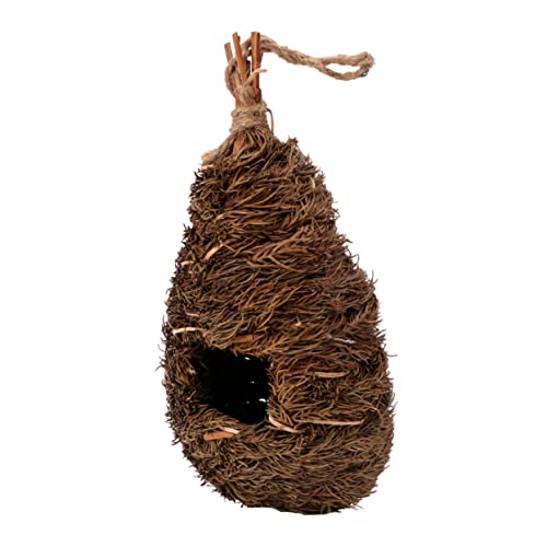 FUTUREORYY Handgemachtes Vogelnest Kürbisform Kreative Garten-Dekoration Dunkelgrün Schutz Für Vögel Vor Wettereinflüssen Für Gartenschmuck Und Vogelunterkünfte FUTUREORYY Handgemachtes Vogelnest Kürbisform Kreative Garten-Dekoration Dunkelgrün Schutz Für Vögel Vor Wettereinflüssen Für Gartenschmuck Und Vogelunterkünfte von FUTUREORYY