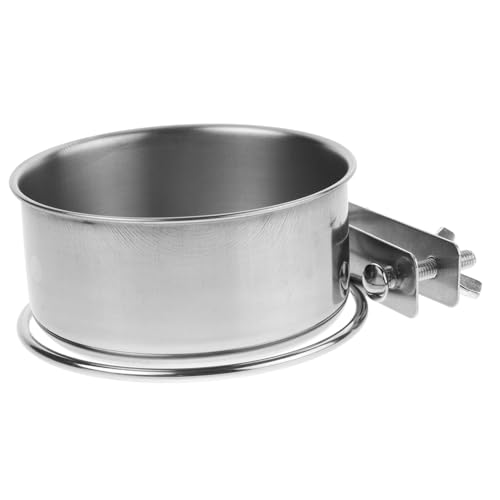FUTUREORYY Wandmontierter Hundenapf Katzenkäfig Futternäpfe Für Haustiere Hundefutter Schnüffelmatte Hunde Tülle Hund Wassernapf Hängende Haustierschüssel Katzenfutter Silver Rostfreier Stahl von FUTUREORYY