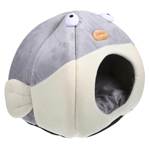 FUTUREORYY Warmes Halbgeschlossenes Katzenbett in Flunderform Flauschiges Kuschelnest aus Pp Baumwolle und Fleece für Wohnungskatzen und Kleine Haustiere Gemütlich und Wohnlich für Drinnen FUTUREORYY Warmes Halbgeschlossenes Katzenbett in Flunderform Flauschiges Kuschelnest aus Pp Baumwolle und Fleece für Wohnungskatzen und Kleine Haustiere Gemütlich und Wohnlich für Drinnen von FUTUREORYY