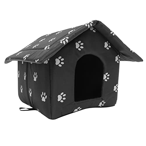 FUTUREORYY Wasserdichtes Katzenhaus Isoliertes Katzennest Häuser Für Katzen Im Freien Kleiner Hundeunterstand Warmes Katzenhaus Isoliertes Hundehaus Faltbares Warmes Haustierhöhlenhaus von FUTUREORYY