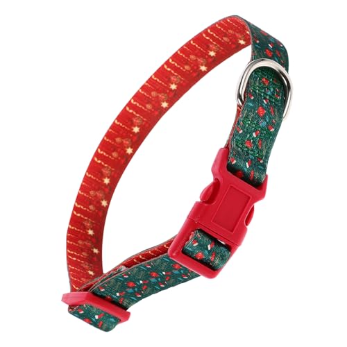 FUTUREORYY Weihnachts Hundehalsband für Kleine Verstellbar Leichtes Polyester Sicherheitsverschluss für Welpen Grüne FUTUREORYY Weihnachts Hundehalsband für Kleine Verstellbar Leichtes Polyester Sicherheitsverschluss für Welpen Grüne von FUTUREORYY