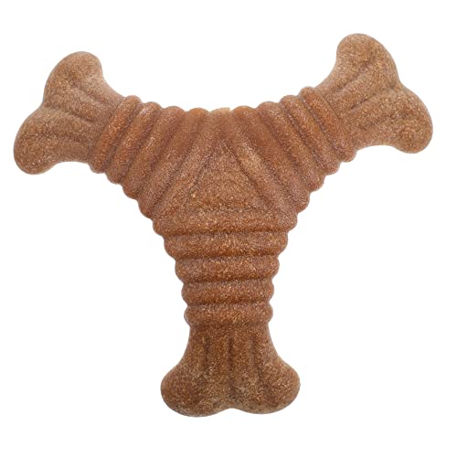 FUTUREORYY Zahnspielzeug Für Welpen Behandeln Welpenspielzeug Kauspielzeug Für Hunde Groß Haustier Zahnpflege Für Welpen Kauspielzeug Für Welpen Zum Zahnen Klein Beissen Zähne Brown Holz von FUTUREORYY
