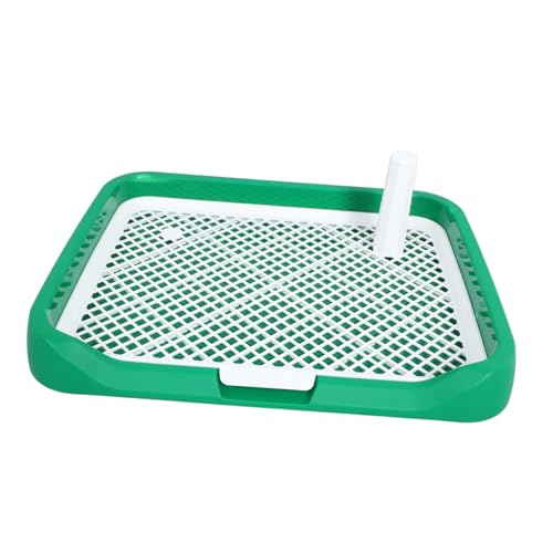 FUTUREORYY hundetoilette Hundetöpfchen für den Innenbereich Töpfchenunterlage für Hunde Indoor-Toilettentablett für Haustiere Töpfchen Tablett Hundetöpfchen -Training Welpenpfanne Abs Green von FUTUREORYY