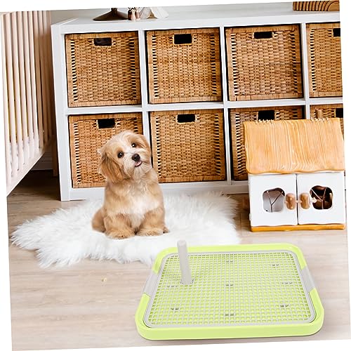 FUTUREORYY rutschfeste Hundetoilette mit Gitterrost Leichtes Kunststoff Welpentoiletten Tablett Abnehmbar und Einfach zu Reinigen für Kleine und Mittelgroße Hunde Zuhause Büro Küche Bad von FUTUREORYY