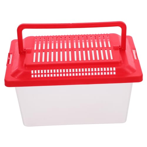 Transportbox für Schildkröten und Kleintiere Transparente Aquarienbox aus Robustem für Unterwegs Sicheres Gehege für Haustiere von FUTUREORYY