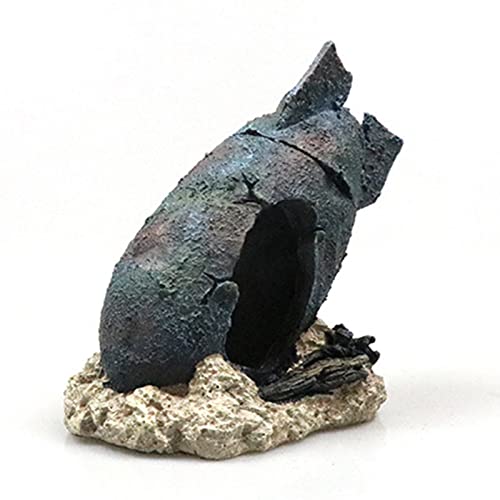 FUUGlan Fish For Decoration Resin Aquarium Ornament Aquatic Pets Shelter Missle-Shape Betta Fish Hiding FUUGlan Fish For Decoration Resin Aquarium Ornament Aquatic Pets Shelter Missle-Shape Betta Fish Hiding von FUUGlan
