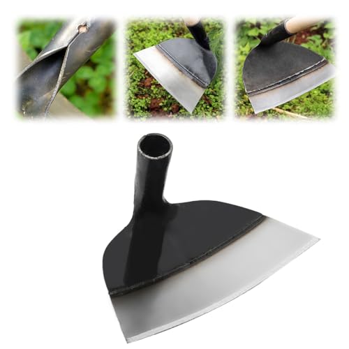 FUXNGZI Heavy Duty Steel Farm Gardening Weeding Hoe Head, Gartenhacke Metallhacke Bodenbearbeitungshacke Ersatz-grabhacke Kopf Gemüsehacke Garten Handhacke Handpflug Grub Hacke (23.5cm) von FUXNGZI