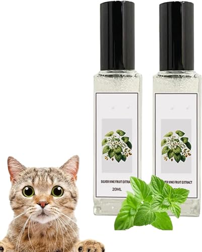 Herbal Cat Joy Spray, Katzenminze-Spray für Katzen, Catnip Spray for Cats Katzentrainingsspray mit Katzenminze, Katzenkratzspray-Nebel Transparentes Verhaltensspray für Katzen und Kätzchen (2 Stück) von FUXNGZI