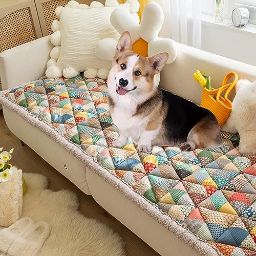 Funnyfuzzy Farbiges Karomatte, quadratisch, Haustiermatte, Bett, Couch, lustig, flauschig, Mehrzweck-Couchbezug, Garten, Baumwolle, waschbar, schützender Bodenmöbelbezug (Größe: 50 x 180 cm, Farbe: A) Funnyfuzzy Farbiges Karomatte, quadratisch, Haustiermatte, Bett, Couch, lustig, flauschig, Mehrzweck-Couchbezug, Garten, Baumwolle, waschbar, schützender Bodenmöbelbezug (Größe: 50 x 180 cm, Farbe: A) von FUYAO