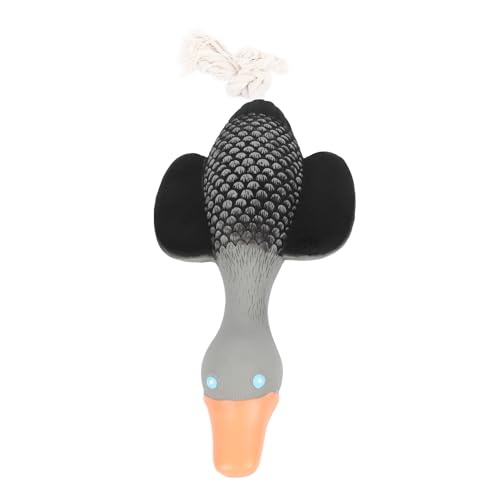 FUZHUI Latex-Hundespielzeug, einzigartiges Quietschspielzeug für interaktives Spielen im Innenbereich, langlebiges Kauspielzeug für kleine und mittelgroße Hunde (Wild Goose with Rope) von FUZHUI