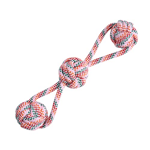 Dog Rope Toy For Puppy Teething Interactive Cotton Rope Chew Toy For Small Dog 3 Ball String Dog Toy For Langeweile Dog Chew Toy For Small Medium Large Dogs Puppies Teething For Teeth Cleaning Rope von FUZYXIH