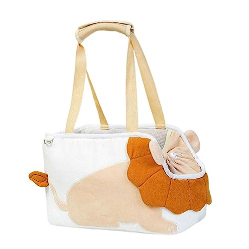 FUZYXIH Kätzchen Tragetasche Für Reisen Haustier Cartoon Umhängetasche Große Kapazität Ausgehtasche Schöne Tragetasche Reisetasche Haustier Tragetasche von FUZYXIH