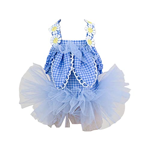 Hundekleid Prinzessin Kleid Hunderock Frühling Sommer Abschnitt Brautkleider Niedlich Süß Dünne Kleine Hund Rock Hundekleid Geschirre Für Kleine Hunde Hundekleider Für Hunde Mädchen Blume von FUZYXIH