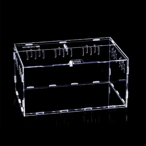 Zuchtkoffer Reptilien Transparent Futterbox Gute Belüftung Acryl Lebensraum Für Tausendfüßler Spinnen Schlange Reptilien Futterbox Zuchtbox Acryl Großer Lebensraum Schlange Spinnen von FUZYXIH