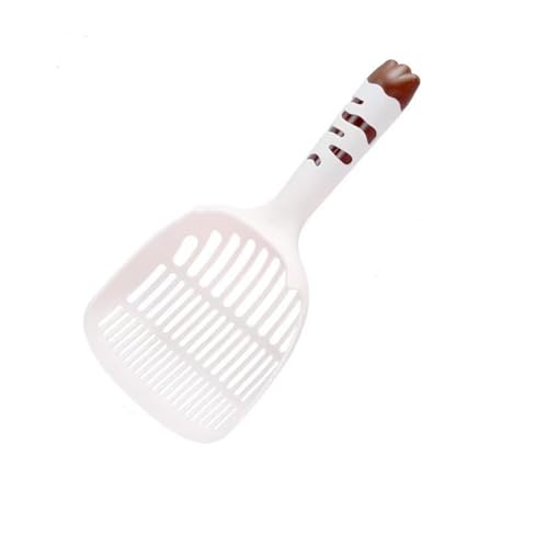 FVCTGHZ 2 Stück große, Dicke Katzenstreuschaufel mit feinen Poren, Tofu-Wurf-Katzenstreuschaufel-Werkzeug(Pink Brown 2pc) von FVCTGHZ