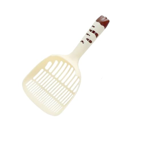 FVCTGHZ 2 Stück große, Dicke Katzenstreuschaufel mit feinen Poren, Tofu-Wurf-Katzenstreuschaufel-Werkzeug(Yellow Brown 2pc) von FVCTGHZ