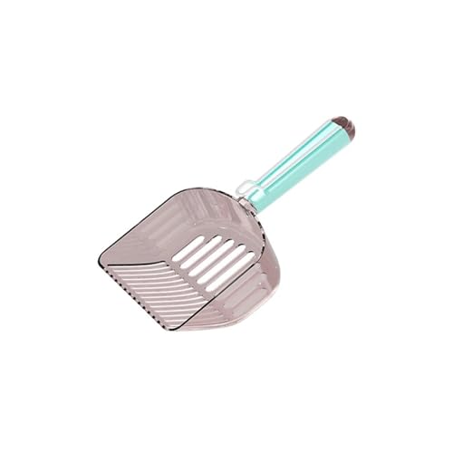 FVCTGHZ 2-teilige transparente Katzenstreuschaufel for Haustiere mit Klemme, Dicker Griff, große Toilettenschaufel, Kottrennung(1pc Blue) von FVCTGHZ