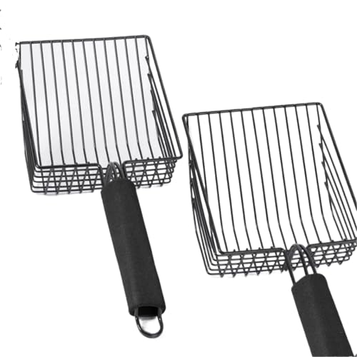 FVCTGHZ 2pc Katzenstreu Schaufel Metall Schaufel Komfortable Griff for Katzen Toilette Reinigung Werkzeuge Edelstahl FVCTGHZ 2pc Katzenstreu Schaufel Metall Schaufel Komfortable Griff for Katzen Toilette Reinigung Werkzeuge Edelstahl von FVCTGHZ