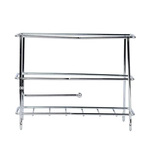 FVCTGHZ Katzenstreuschaufel, Holzgriff, Metallschaufel mit Haken, tragbare Siebtoilette aus Edelstahl(Base) von FVCTGHZ