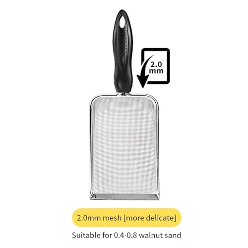 FVCTGHZ Katzenstreuschaufel, kleine Löcher, Schaufel, Sand, Hängeloch, Haustier-Tablett, Strandschaufel, Wurfschaufel(2.0mm) von FVCTGHZ