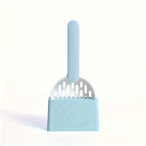 FVCTGHZ Katzenstreuschaufel-Set, große Schaufel for Katzenstreu, kleine Reinigungsschaufel for Haustiere, Toilettenbedarf(White Blue Base Set) von FVCTGHZ