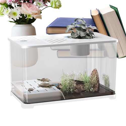 FVPKYUR Aquarium Fischbecken - Großes Aquarium-Set Schreibtisch Fischbecken - Panorama Sichtbecken Mit Schildkröten Ruhebereich Für Guppy Quallen Und Wasserpflanzen Als Schreibtisch Deko FVPKYUR Aquarium Fischbecken - Großes Aquarium-Set Schreibtisch Fischbecken - Panorama Sichtbecken Mit Schildkröten Ruhebereich Für Guppy Quallen Und Wasserpflanzen Als Schreibtisch Deko von FVPKYUR