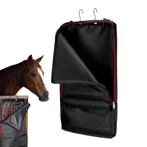 FVPKYUR Bridle Bag,Pferdehalfter Tasche Mit 3 Zacken Sattelständer - Reitausrüstung Für Training Reisen Stall Springreiter Reiter Halfter Gebisse FVPKYUR Bridle Bag,Pferdehalfter Tasche Mit 3 Zacken Sattelständer - Reitausrüstung Für Training Reisen Stall Springreiter Reiter Halfter Gebisse von FVPKYUR